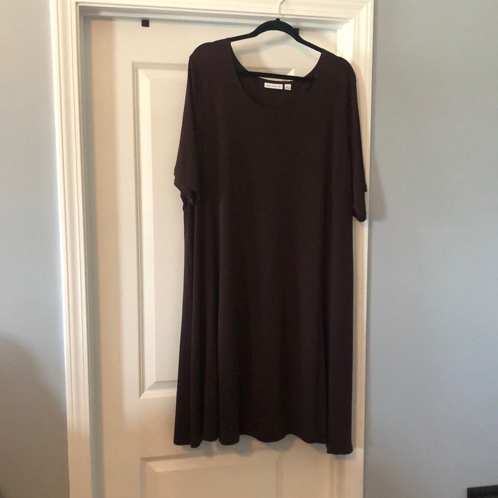 Susan Graver fit to flare “ liquid knit” dress